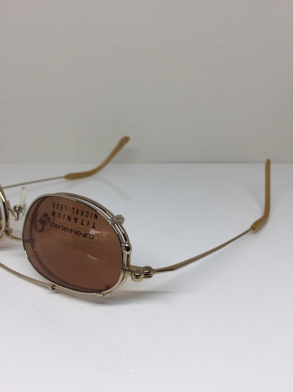 Vintage Jean Paul Gaultier JPG 55-0027 Gold Eyeglasses - Super Vision Optical