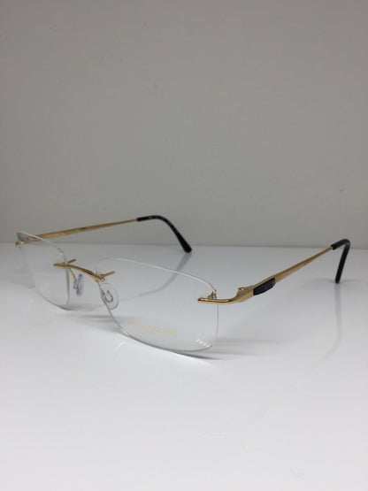Vintage Daniel Swarovski S065/20 6051 55/21 Gold Eyeglasses - Super Vision Optical