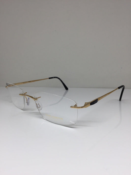 Vintage Daniel Swarovski S065/20 6051 55/21 Gold Eyeglasses - Super Vision Optical