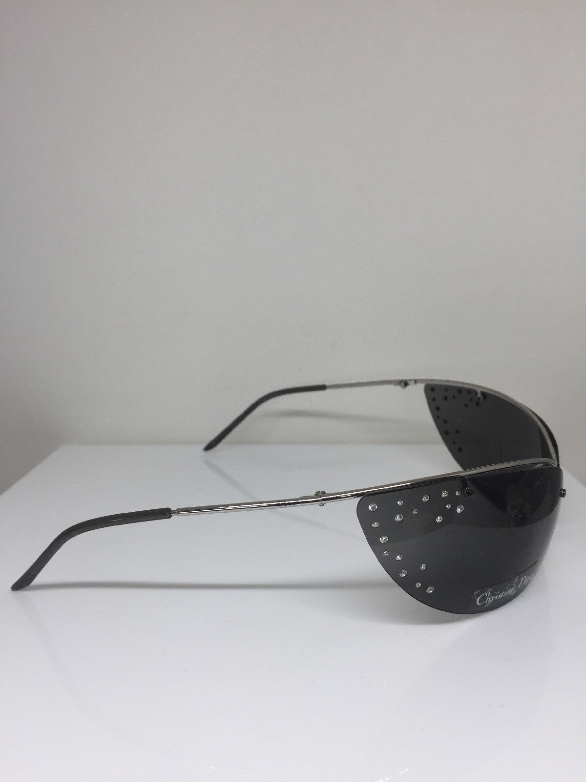 Vintage Dior CD Dior Extase Strass Silver Sunglasses - Super Vision Optical
