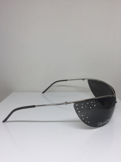 Vintage Dior CD Dior Extase Strass Silver Sunglasses - Super Vision Optical