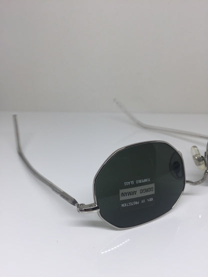Vintage Giorgio Armani GA 664 Silver Sunglasses - Super Vision Optical