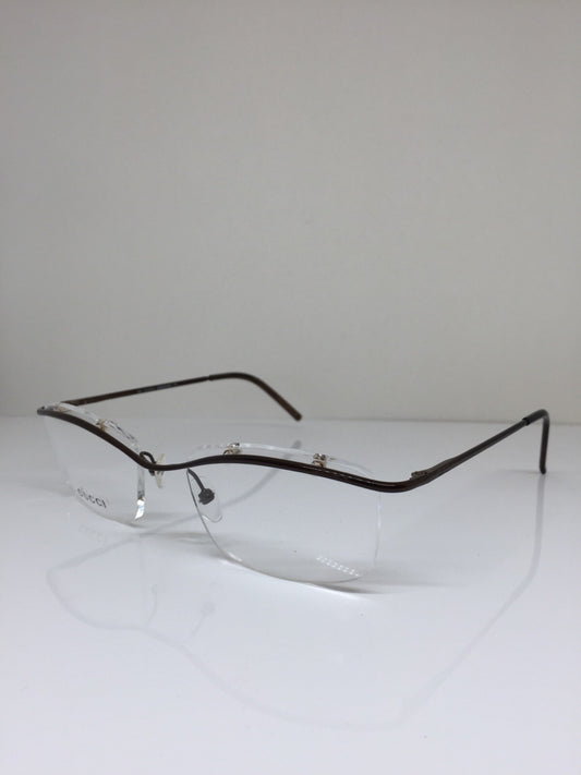 Vintage Gucci GG 1654 Brown Eyeglasses - Super Vision Optical