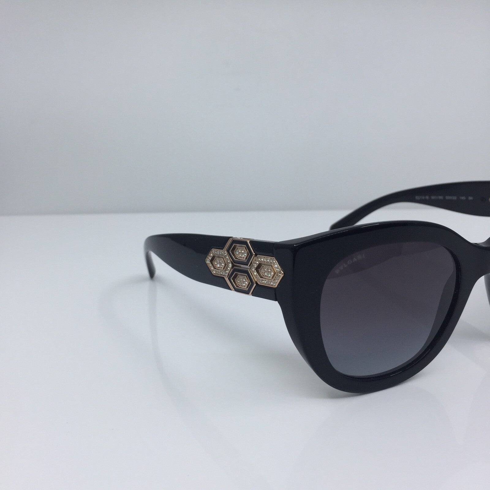 Vintage Bvlgari Bulgari 8214-B Black Sunglasses - Super Vision Optical