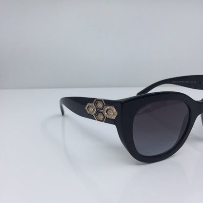 Vintage Bvlgari Bulgari 8214-B Black Sunglasses - Super Vision Optical