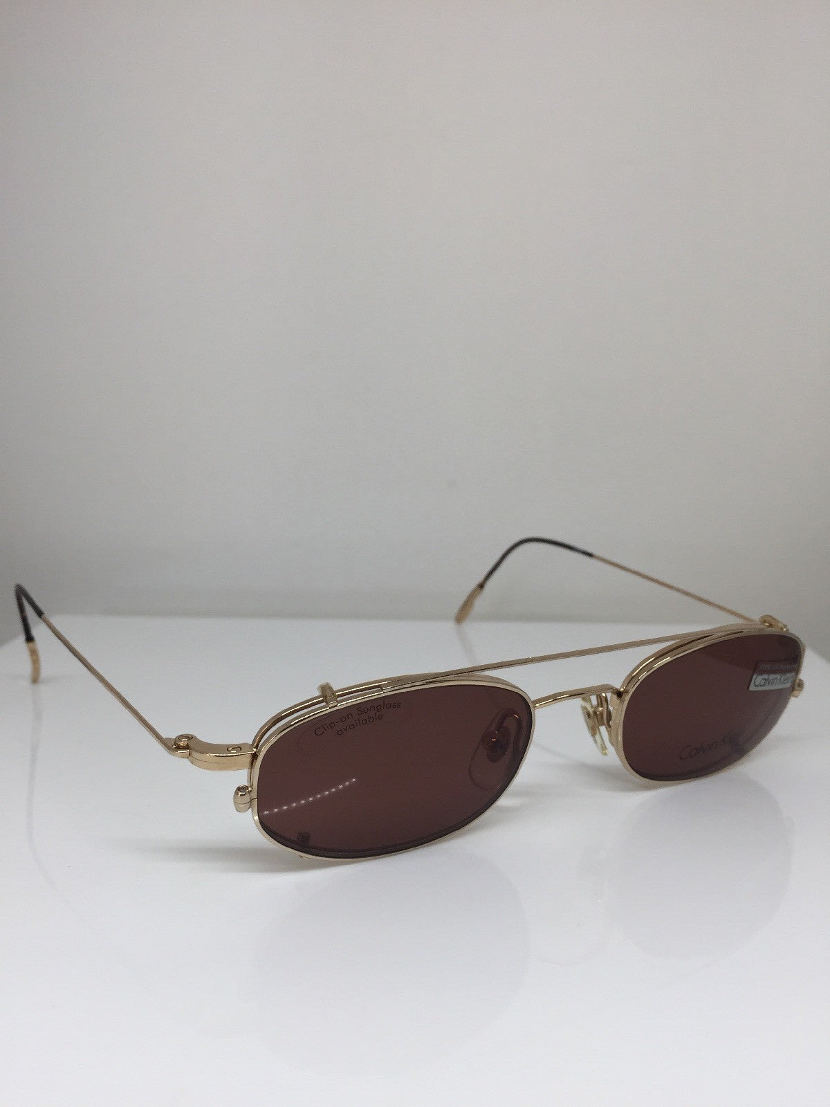 Vintage Calvin Klein CK 145 Gold Sunglasses - Super Vision Optical