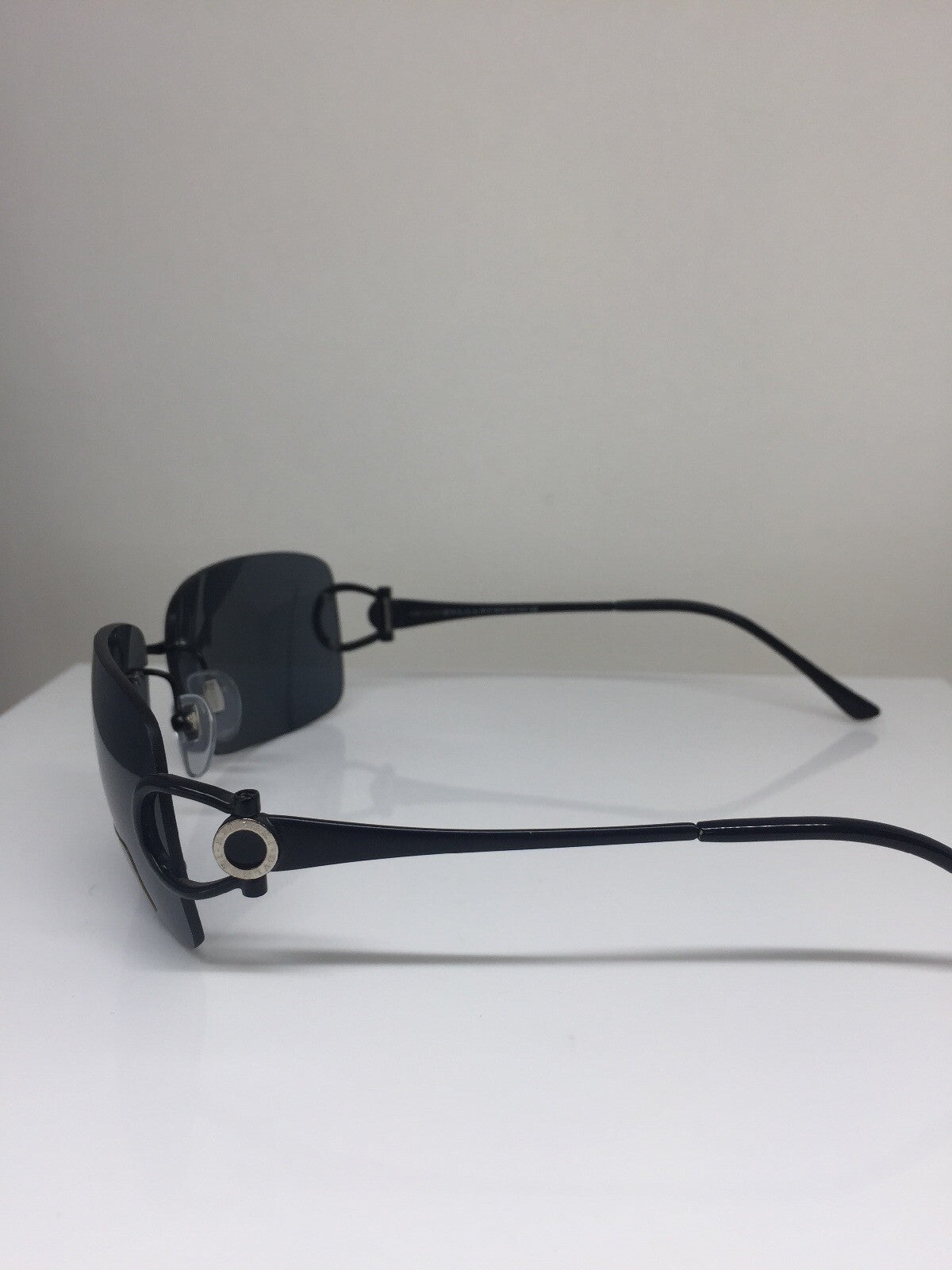 Vintage Bvlgari BVL 641 Black Sunglasses - Super Vision Optical