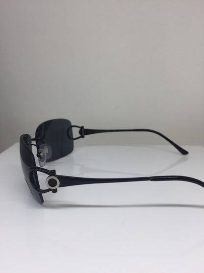 Vintage Bvlgari BVL 641 Black Sunglasses - Super Vision Optical