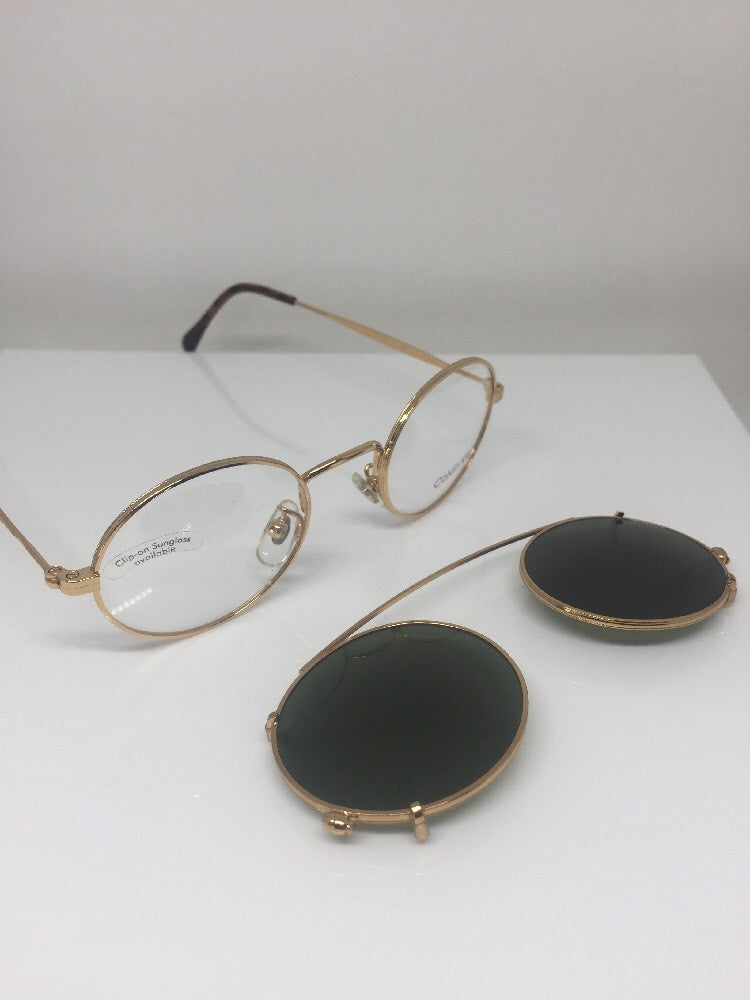 Vintage Calvin Klein CK 132 Gold Sunglasses - Super Vision Optical