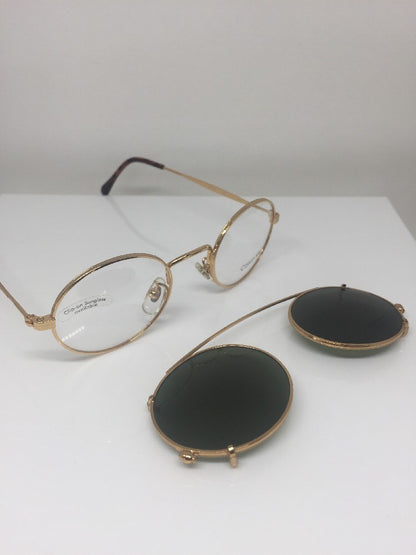 Vintage Calvin Klein CK 132 Gold Sunglasses - Super Vision Optical