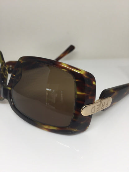 Vintage Fred Lunettes Marie Galante C3 Brown Sunglasses - Super Vision Optical