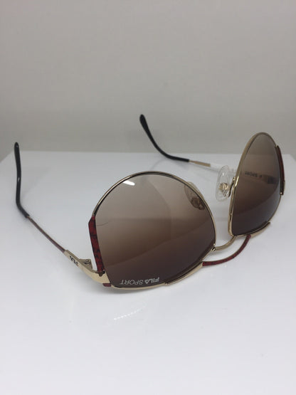 Vintage Fila Sport FILA 8805 Gold Sunglasses - Super Vision Optical