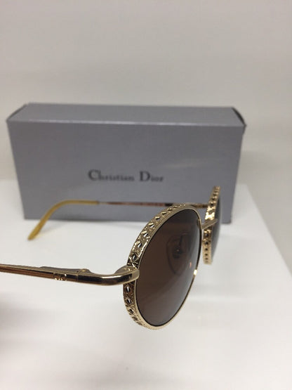 Vintage Christian Dior CD Edith Gold Sunglasses - Super Vision Optical