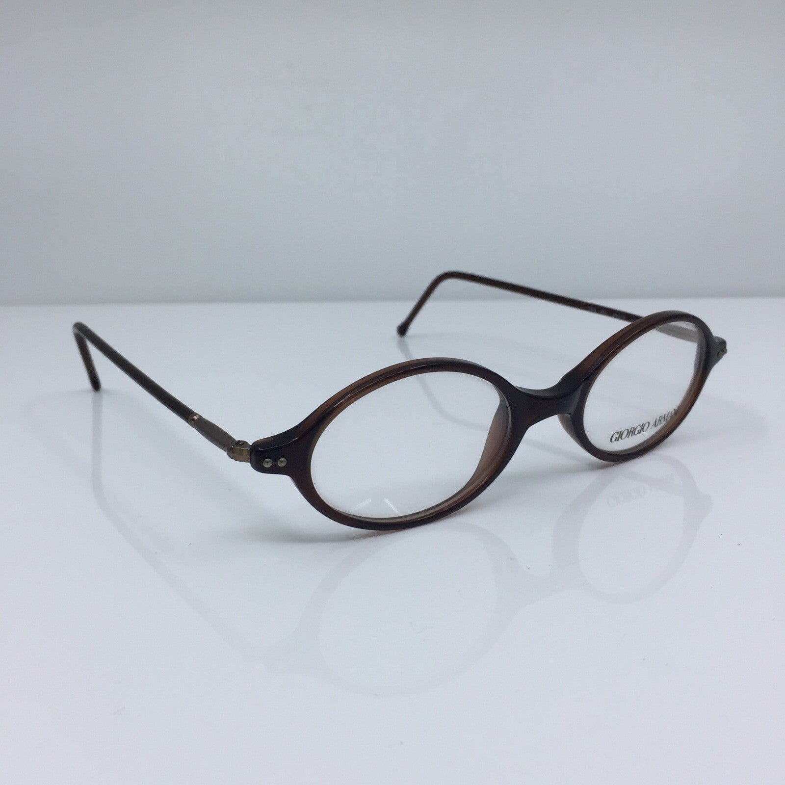 Vintage Giorgio Armani GA 388 Brown Eyeglasses - Super Vision Optical