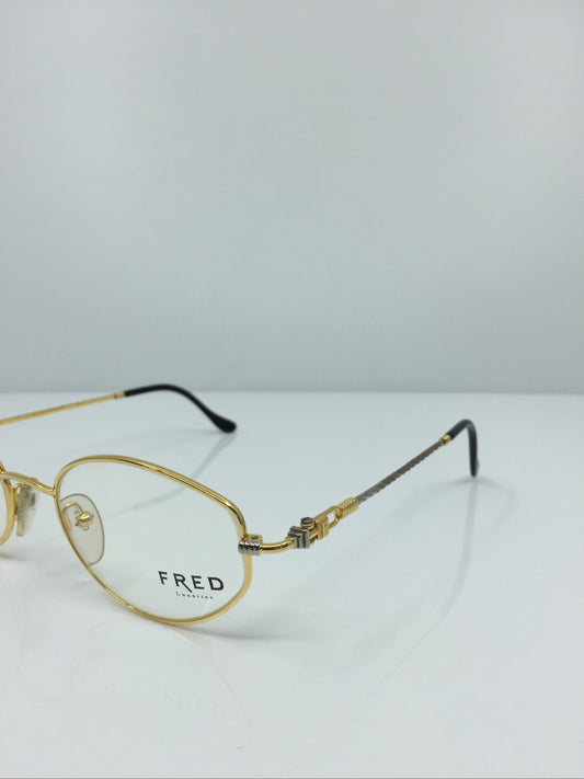 Vintage Fred Lunettes Maldives Gold Eyeglasses - Super Vision Optical