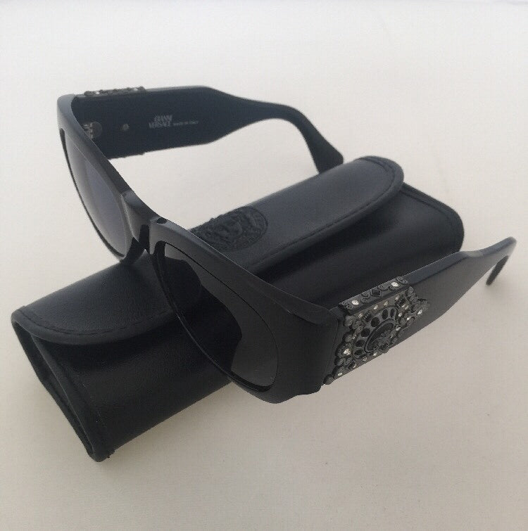 Vintage Versace 413/H Black Sunglasses - Super Vision Optical