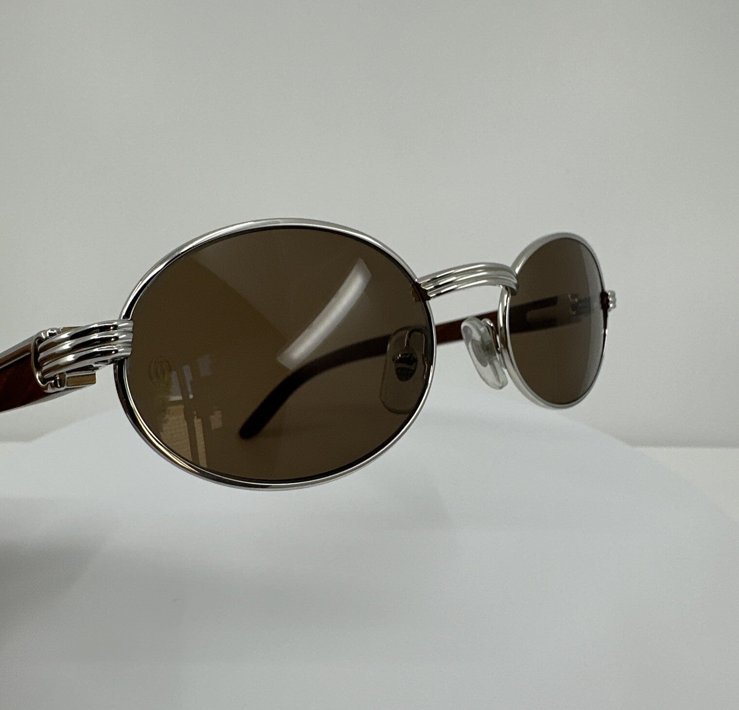 Vintage Cartier Cartier Sully Silver Sunglasses - Super Vision Optical