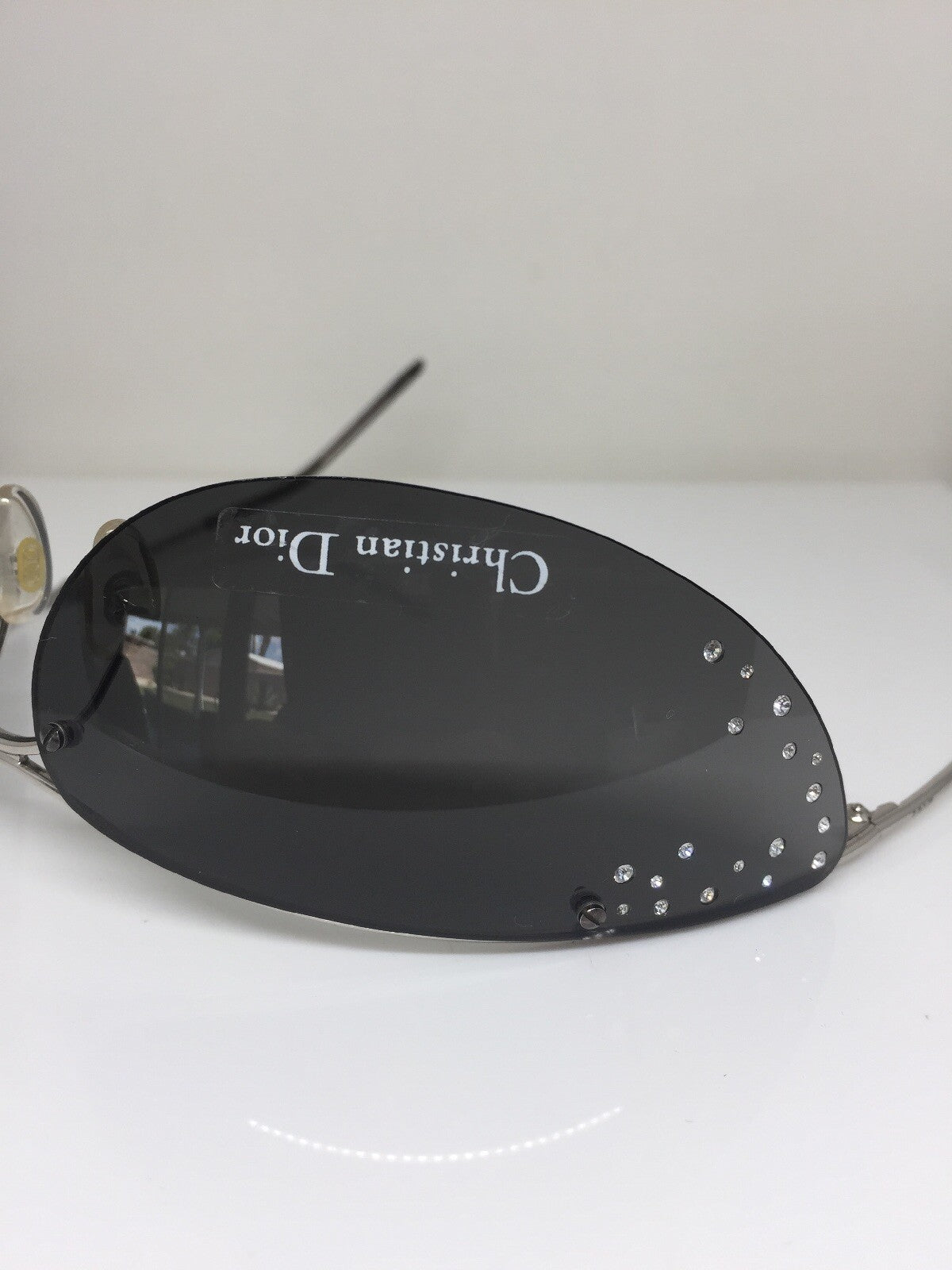 Vintage Dior CD Dior Extase Strass Silver Sunglasses - Super Vision Optical