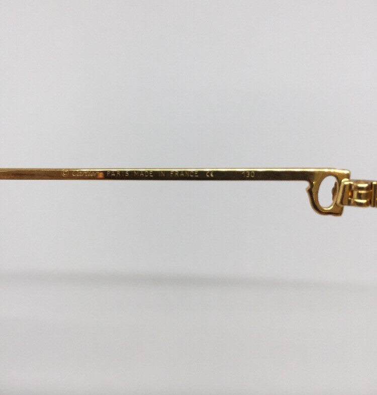 Vintage Cartier Saint Honore Limited Series Gold Eyeglasses - Super Vision Optical