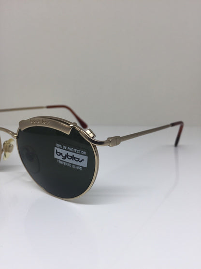 Vintage Byblos B 603-S Gold Sunglasses - Super Vision Optical