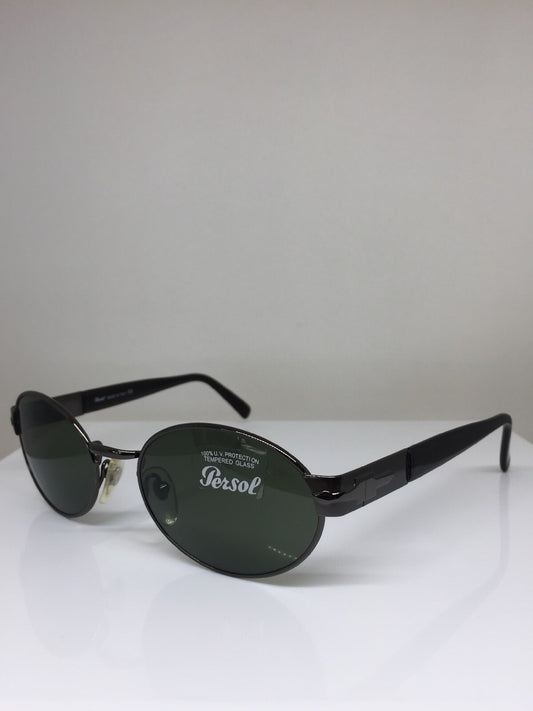 Vintage Persol PE 2058-S Gunmetal Sunglasses - Super Vision Optical