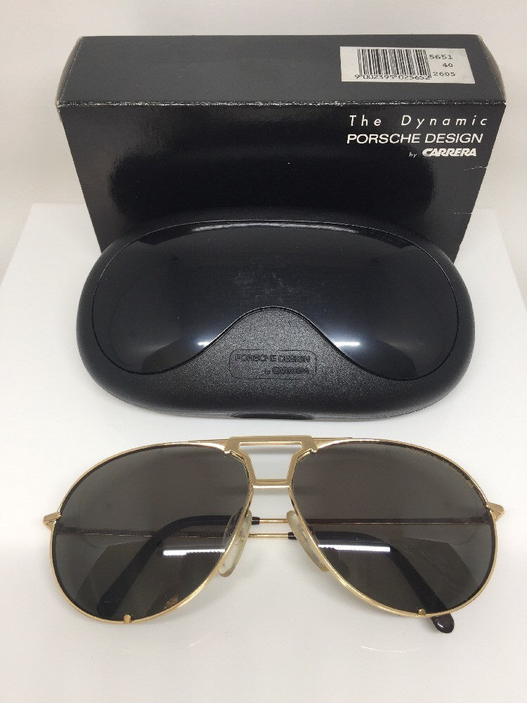 Vintage Porsche Design P5651 Gold Sunglasses - Super Vision Optical