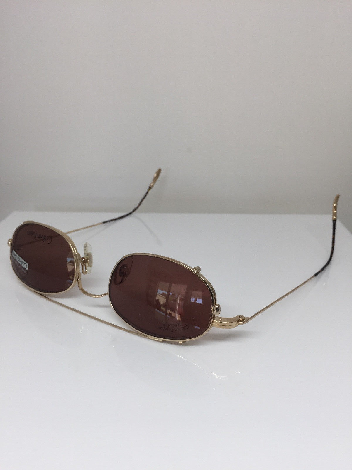 Vintage Calvin Klein CK 145 Gold Sunglasses - Super Vision Optical
