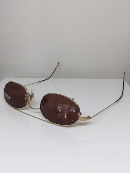 Vintage Calvin Klein CK 145 Gold Sunglasses - Super Vision Optical
