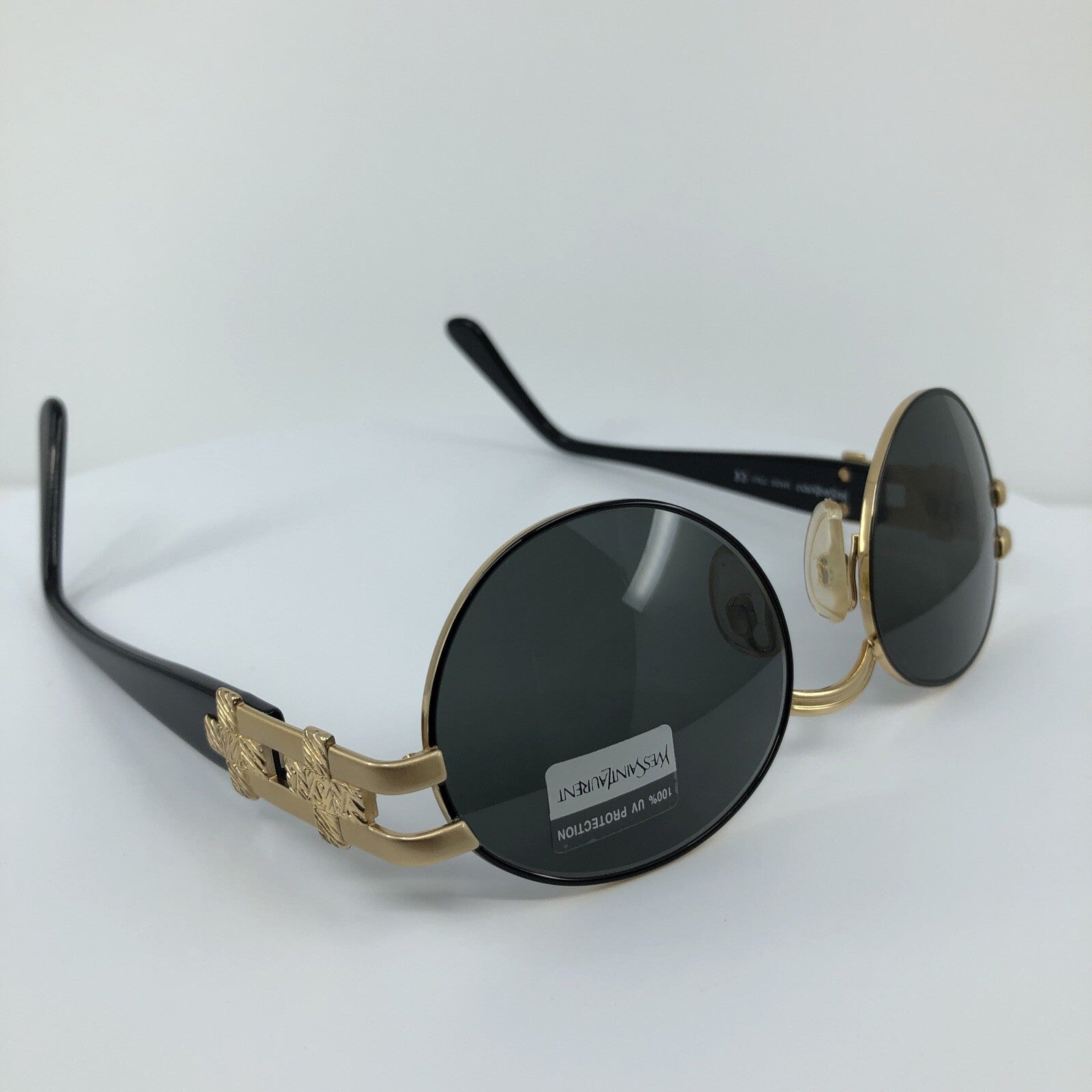 Vintage Saint Laurent YSL 6042 Gold Sunglasses - Super Vision Optical