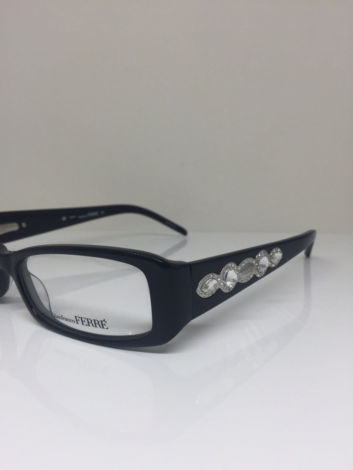 Vintage Gianfranco Ferre GFF 34801 Black Eyeglasses - Super Vision Optical
