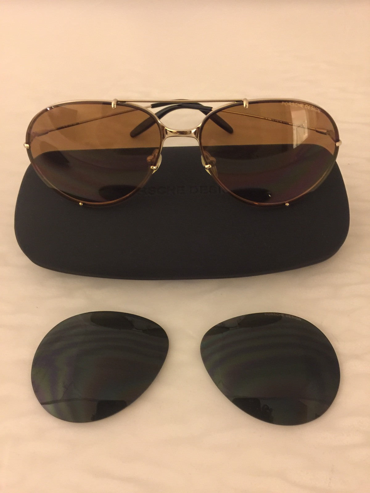 Vintage Porsche Design P1002-B Gold Sunglasses - Super Vision Optical