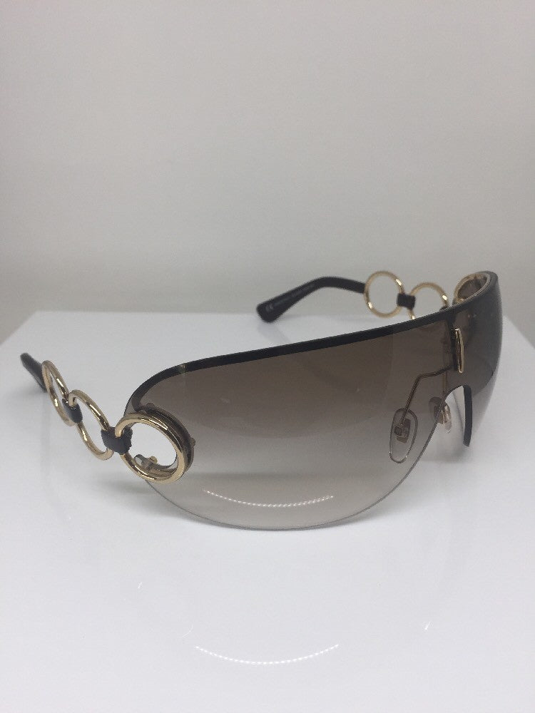 Vintage Saint Laurent YSL 6115/S Gold Sunglasses - Super Vision Optical