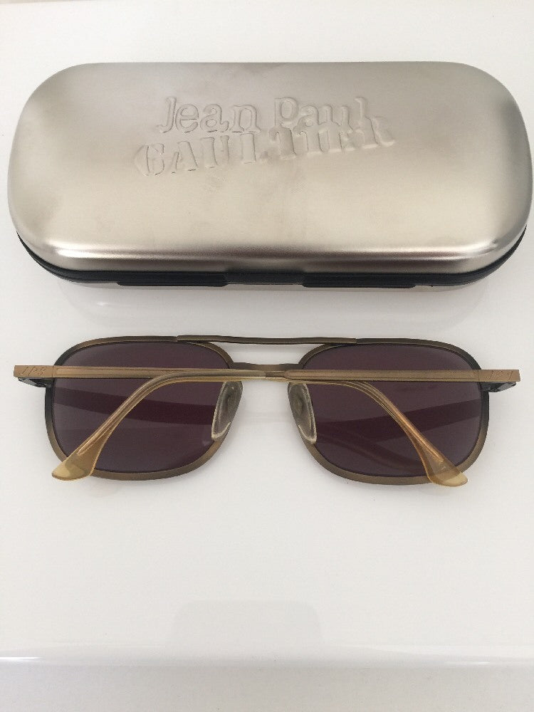 Vintage Jean Paul Gaultier JPG 56-1172 Gold Sunglasses - Super Vision Optical