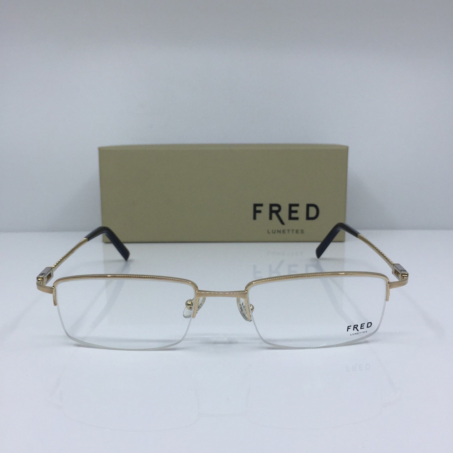 Vintage Fred Lunettes Samoa N2 Opitque Gold Eyeglasses - Super Vision Optical