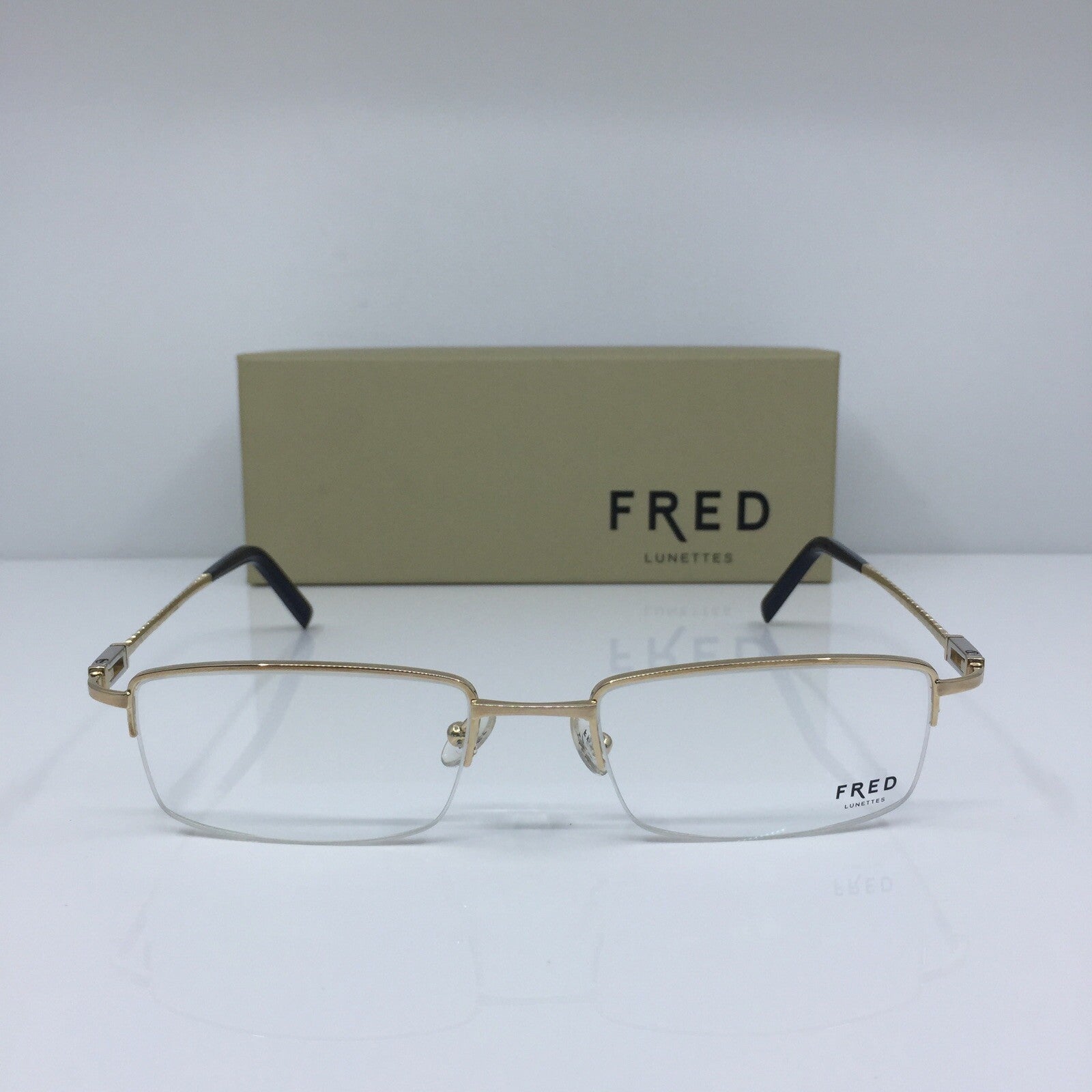 Vintage Fred Lunettes Samoa N2 Opitque Gold Eyeglasses - Super Vision Optical