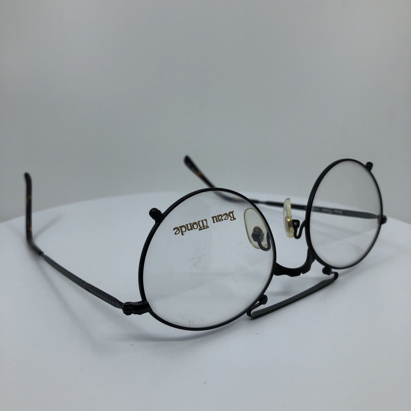 Vintage Beau Monde Collection Knightsbridge Black Eyeglasses - Super Vision Optical