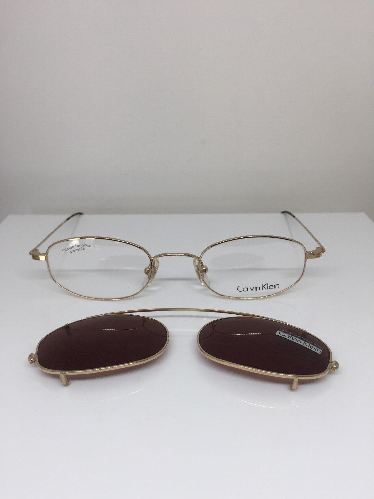Vintage Calvin Klein CK 145 Gold Sunglasses - Super Vision Optical