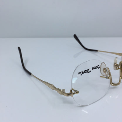 Vintage Beau Monde Collection Westbury Gold Eyeglasses - Super Vision Optical