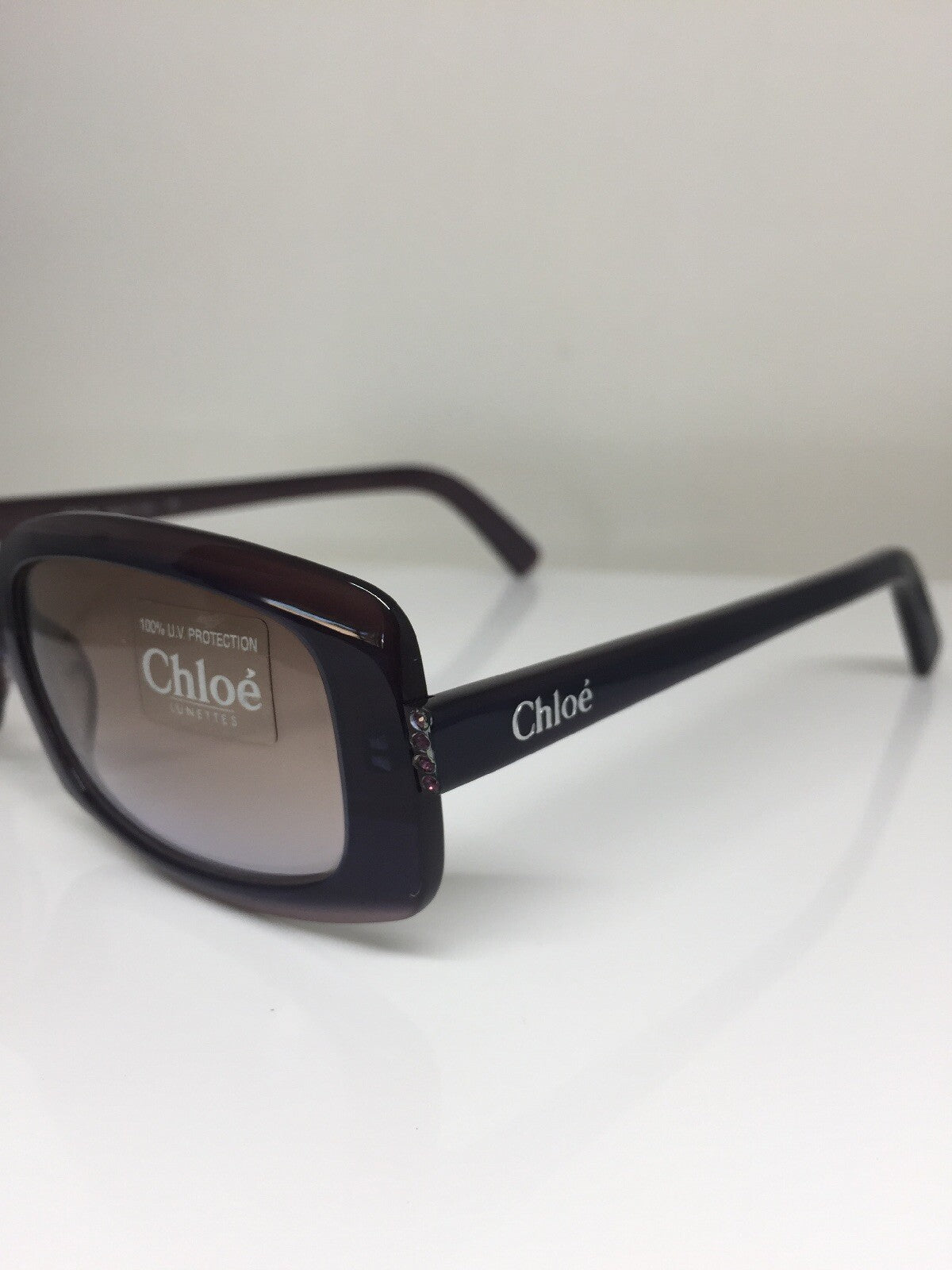 Vintage Chloé Chle 53 Sunglasses Purple Sunglasses - Super Vision Optical