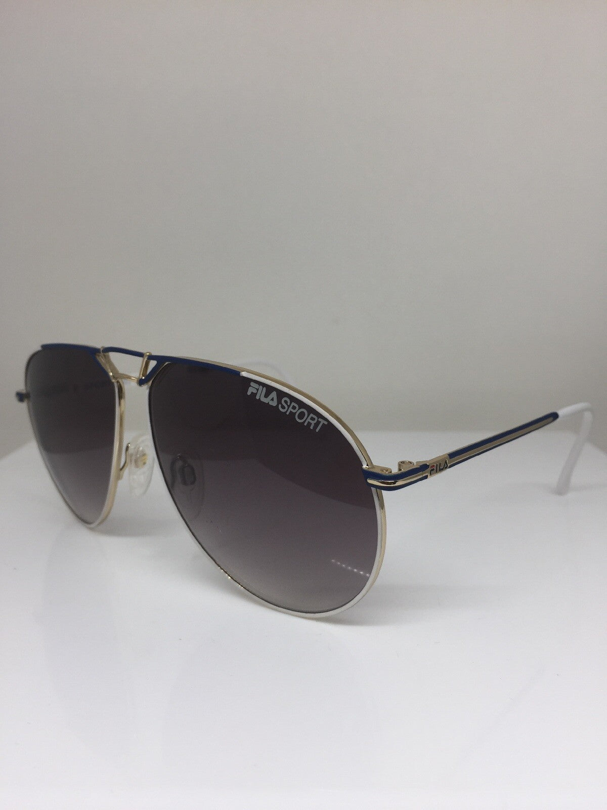 Vintage Fila Sport FILA 8802 Blue Sunglasses - Super Vision Optical