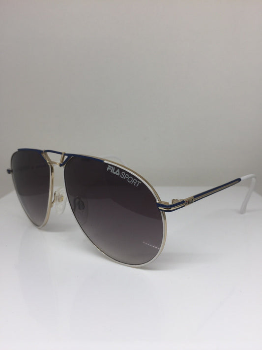 Vintage Fila Sport FILA 8802 Blue Sunglasses - Super Vision Optical
