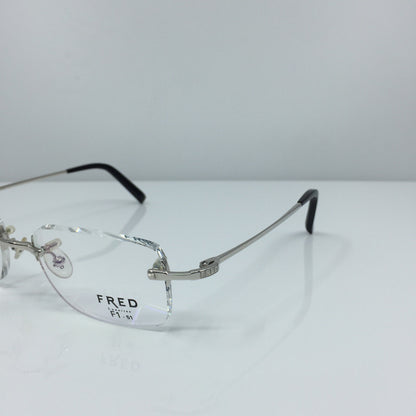 Vintage Fred Lunettes Manhattan F1 Silver Eyeglasses - Super Vision Optical