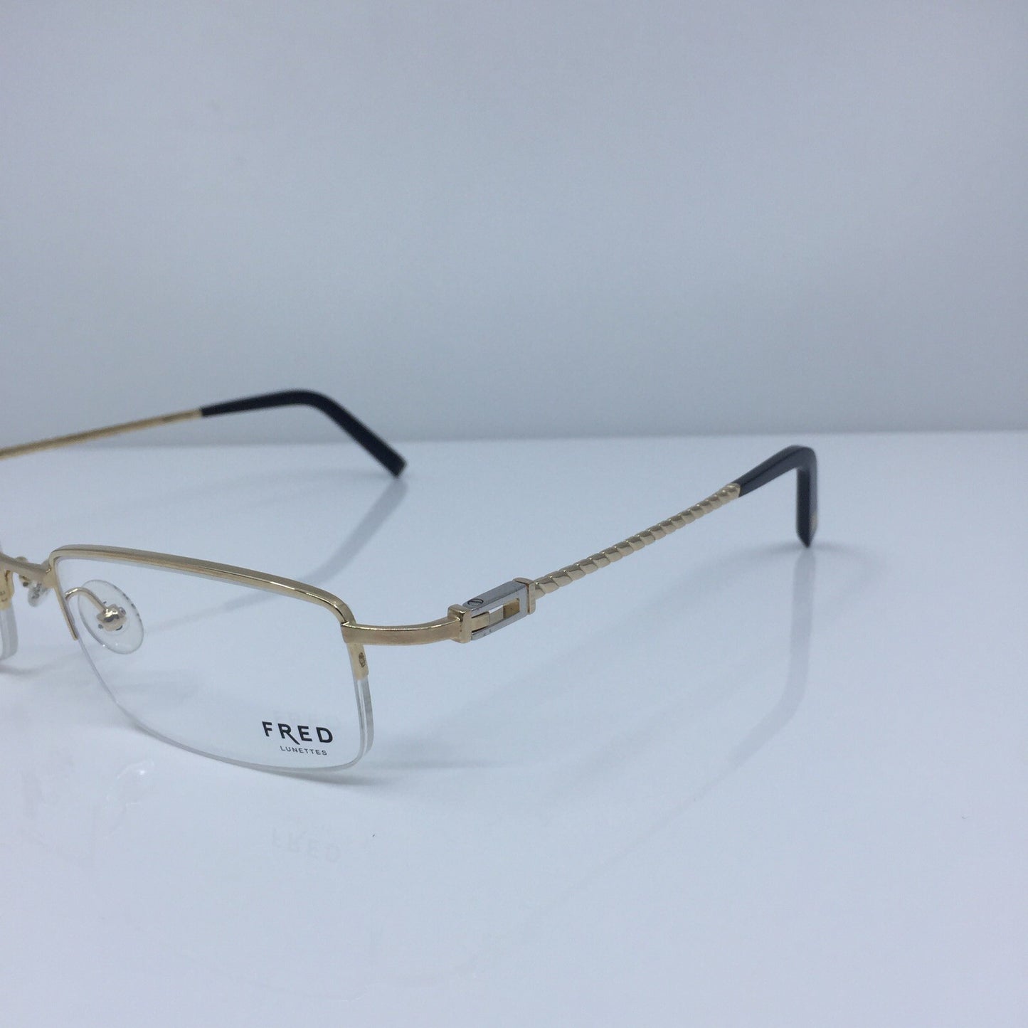 Vintage Fred Lunettes Samoa N2 Opitque Gold Eyeglasses - Super Vision Optical