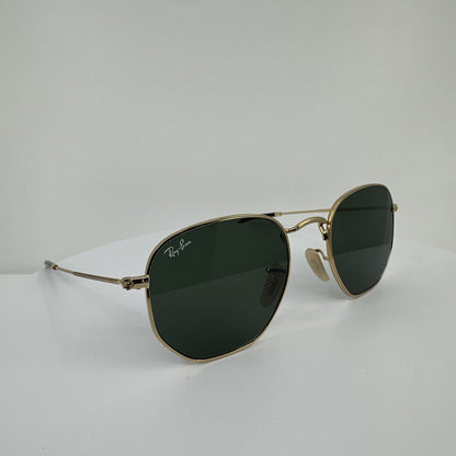Vintage Ray-Ban RB3548N 001 51-21 Gold Sunglasses - Super Vision Optical