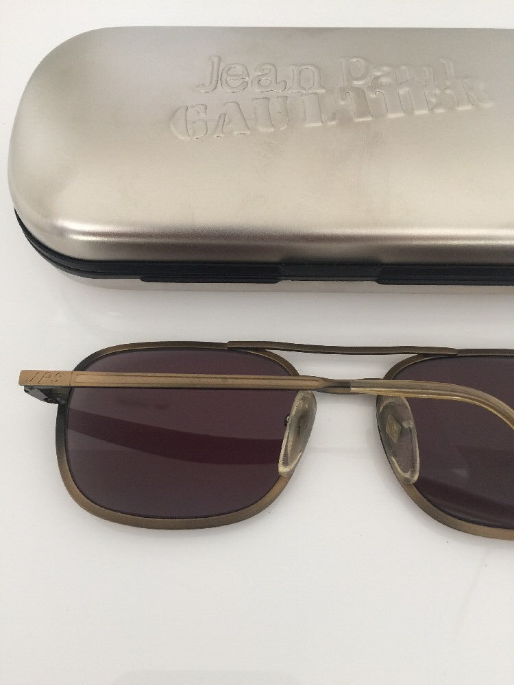 Vintage Jean Paul Gaultier JPG 56-1172 Gold Sunglasses - Super Vision Optical