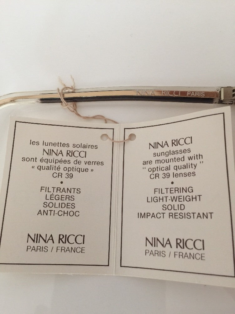 Vintage Nina Ricci NINA RICCI NBLR 1400 Gold Sunglasses - Super Vision Optical