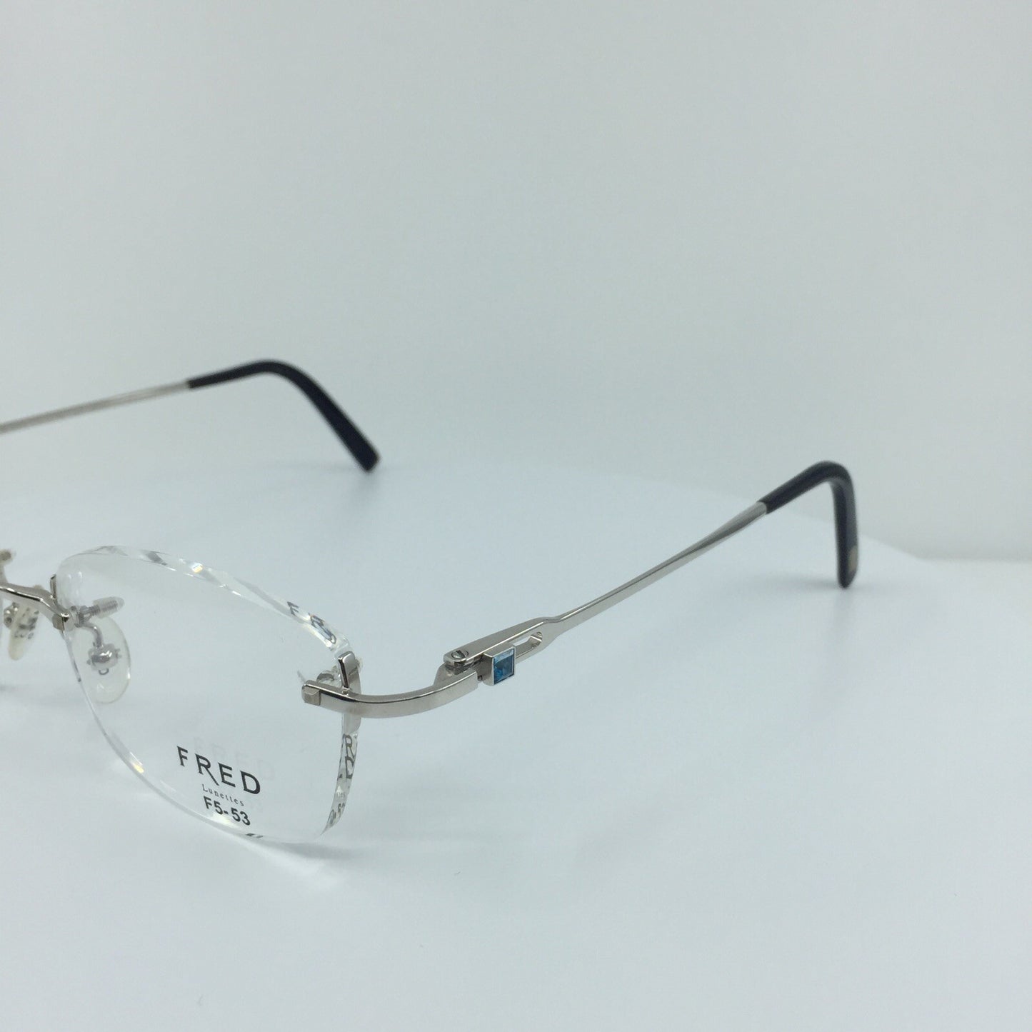 Vintage Fred Lunettes Alaska Prestige F5 Silver Eyeglasses - Super Vision Optical