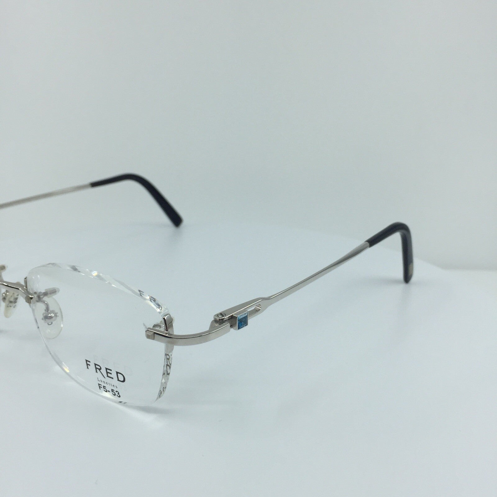 Vintage Fred Lunettes Alaska Prestige F5 Silver Eyeglasses - Super Vision Optical
