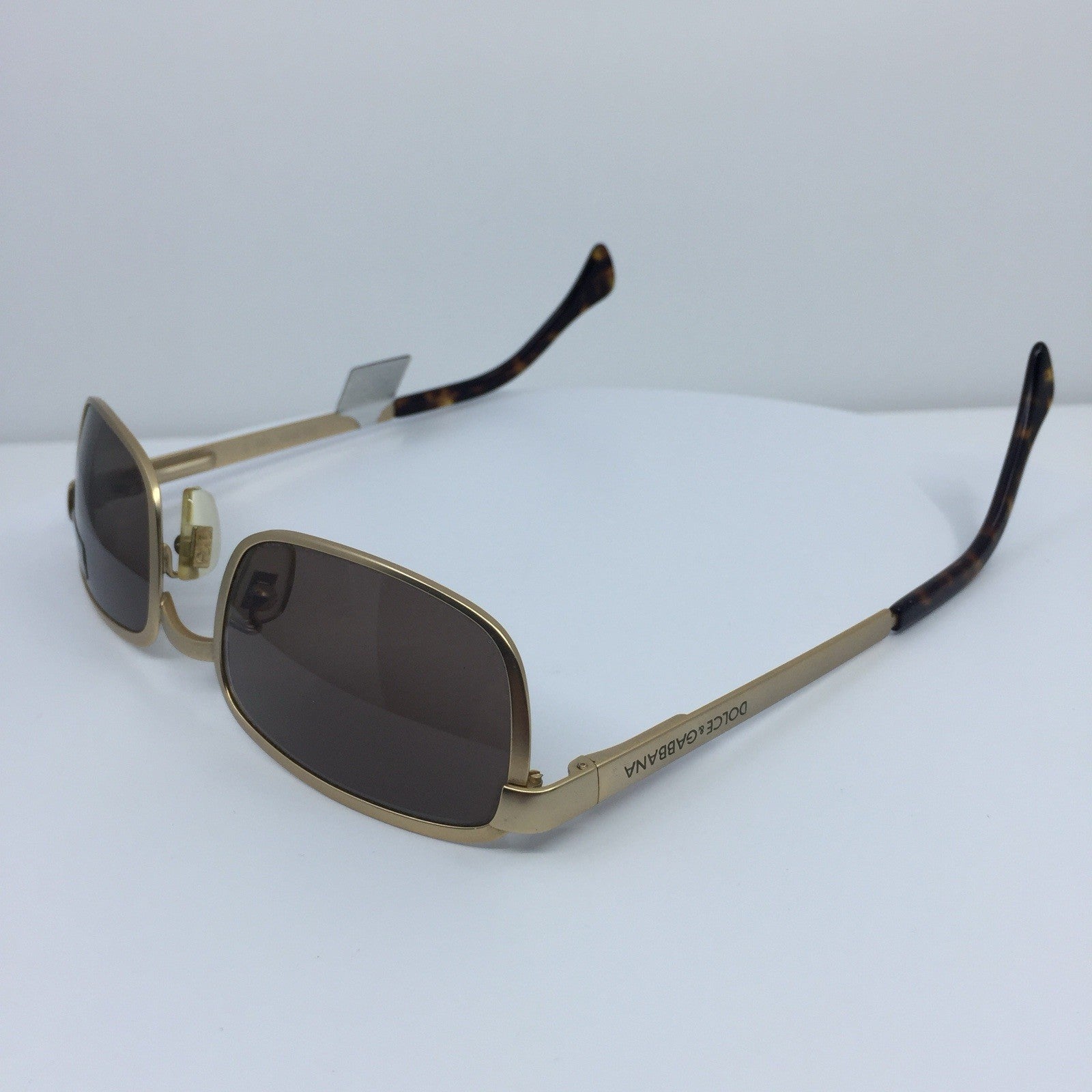 Vintage Dolce & Gabbana DG 320/S Gold Sunglasses - Super Vision Optical