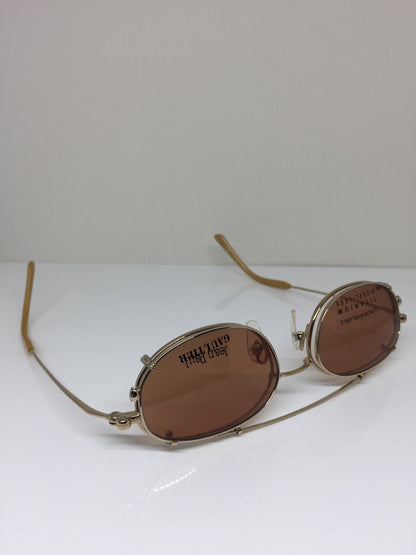 Vintage Jean Paul Gaultier JPG 55-0027 Gold Eyeglasses - Super Vision Optical